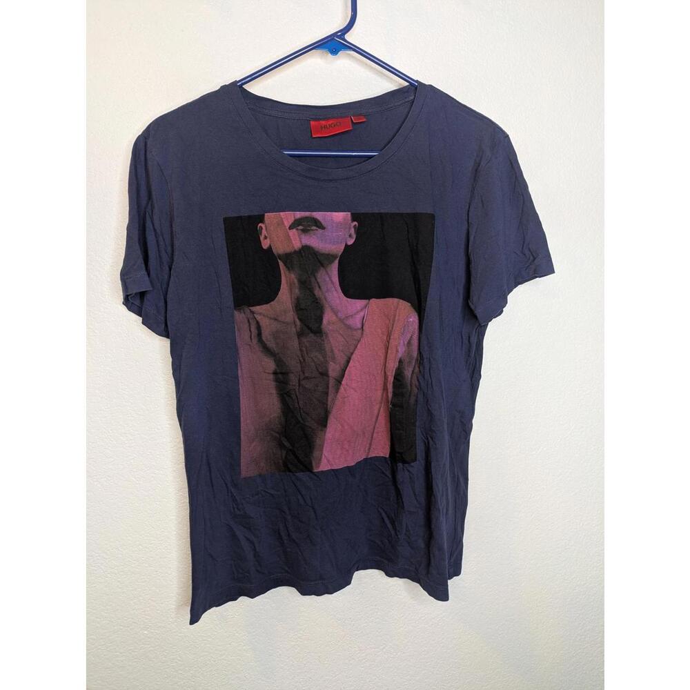HUGO by Hugo Boss Men's T-Shirt Medium Navy Blue